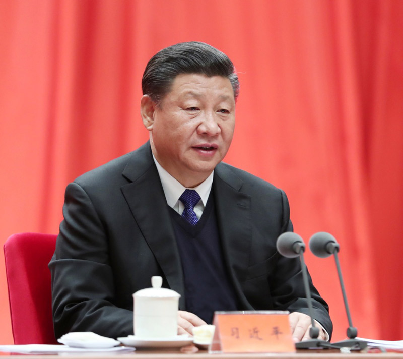 1月11日，中共中央總書記、國(guó)家主席、中央軍委主席習(xí)近平在中國(guó)共產(chǎn)黨第十九屆中央紀(jì)律檢查委員會(huì)第二次全體會(huì)議上發(fā)表重要講話。